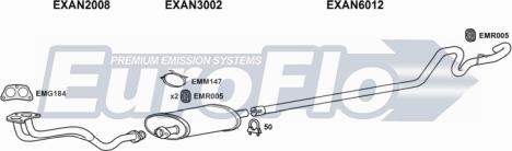 EuroFlo LVSHE20 7008 - Система випуску ОГ autocars.com.ua