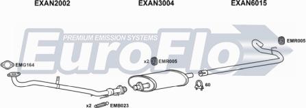 EuroFlo LVSHE25D 9025B - Система випуску ОГ autocars.com.ua