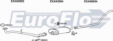 EuroFlo LVSHE25D 9025C - Система випуску ОГ autocars.com.ua