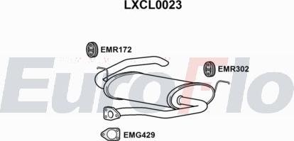 EuroFlo LXCL0023 - Вкладиш глушника, глушник вихлопних газів кінцевий autocars.com.ua