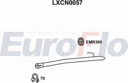 EuroFlo LXCN0057 - Вкладиш глушника, глушник вихлопних газів кінцевий autocars.com.ua