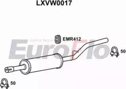 EuroFlo LXVW0017 - Середній глушник вихлопних газів autocars.com.ua