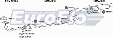 EuroFlo MA12113 1001 - Система випуску ОГ autocars.com.ua