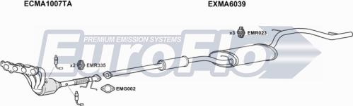 EuroFlo MA316 1001B - Система випуску ОГ autocars.com.ua