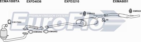 EuroFlo MA316D 1001 - Система випуску ОГ autocars.com.ua