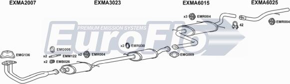 EuroFlo MA32313 1004 - Система випуску ОГ autocars.com.ua