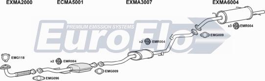 EuroFlo MA32313 1015 - Система випуску ОГ autocars.com.ua