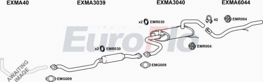 EuroFlo MA32313 2001A00 - Система випуску ОГ autocars.com.ua
