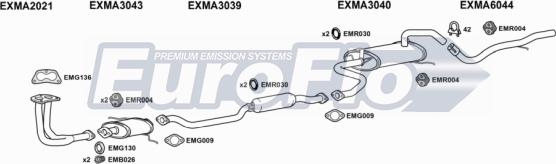 EuroFlo MA32313 2001B - Система випуску ОГ autocars.com.ua