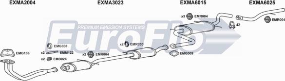 EuroFlo MA32315 1011 - Система випуску ОГ autocars.com.ua