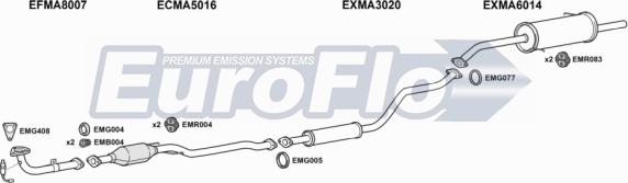 EuroFlo MA32315 1018 - Система випуску ОГ autocars.com.ua