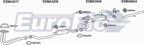 EuroFlo MA32315 2001A - Система випуску ОГ autocars.com.ua