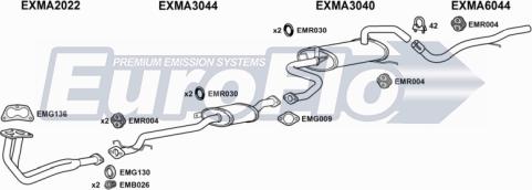 EuroFlo MA32315 2001B - Система випуску ОГ autocars.com.ua