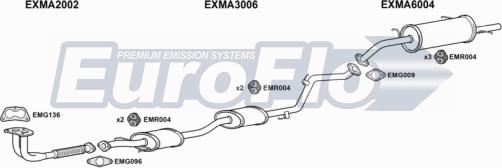 EuroFlo MA32316 1015B - Система випуску ОГ autocars.com.ua