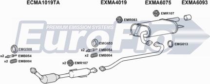 EuroFlo MA618 1004 - Система випуску ОГ autocars.com.ua