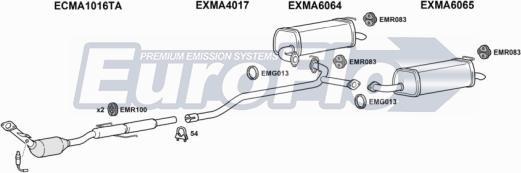 EuroFlo MA620 2004A - Система випуску ОГ autocars.com.ua