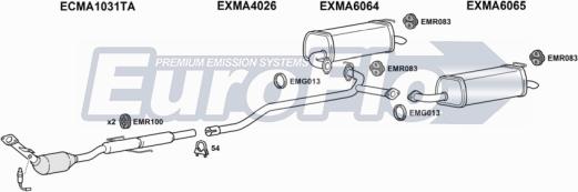 EuroFlo MA620 2004B - Система випуску ОГ autocars.com.ua