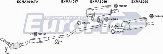 EuroFlo MA620 2004D - Система випуску ОГ autocars.com.ua