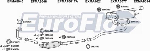 EuroFlo MA620D 1011 - Система випуску ОГ autocars.com.ua