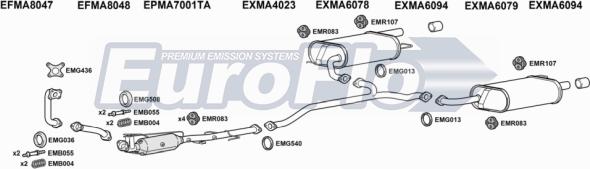 EuroFlo MA622D 1015 - Система випуску ОГ autocars.com.ua