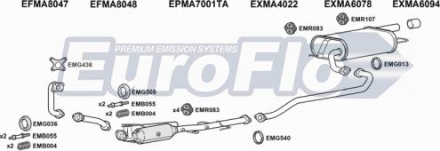 EuroFlo MA622D 2001 - Система випуску ОГ autocars.com.ua