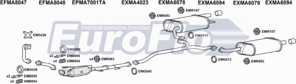 EuroFlo MA622D 2004 - Система випуску ОГ autocars.com.ua