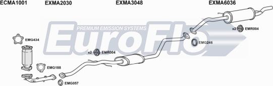 EuroFlo MADEM13 1004B - Система випуску ОГ autocars.com.ua