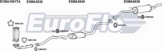 EuroFlo MADEM13 1004C - Система випуску ОГ autocars.com.ua