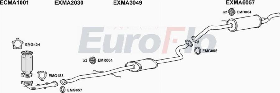EuroFlo MADEM15 1001A00 - Система випуску ОГ autocars.com.ua