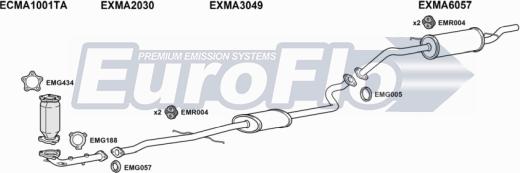 EuroFlo MADEM15 1001B - Система випуску ОГ autocars.com.ua