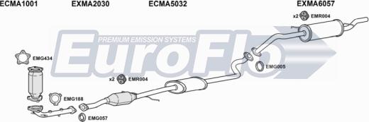 EuroFlo MADEM15 1001C - Система випуску ОГ autocars.com.ua