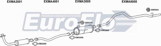 EuroFlo MAE2222D 7001 - Система випуску ОГ autocars.com.ua