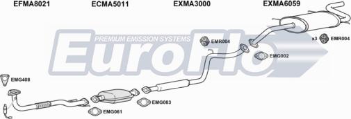 EuroFlo MAXED16 2004 - Система випуску ОГ autocars.com.ua