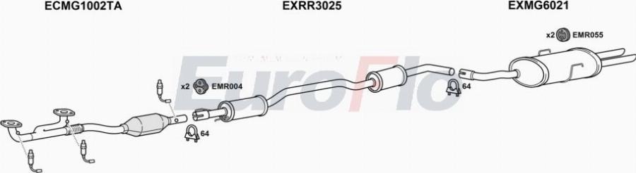 EuroFlo MGZT25 3001 - Система випуску ОГ autocars.com.ua