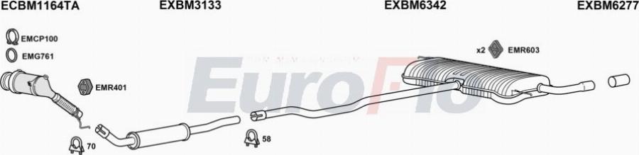 EuroFlo MICLU15 3001B - Система випуску ОГ autocars.com.ua