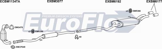 EuroFlo MICON16 5056 - Система випуску ОГ autocars.com.ua