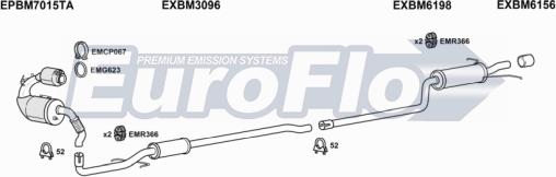 EuroFlo MICON16D 5001 - Система випуску ОГ autocars.com.ua