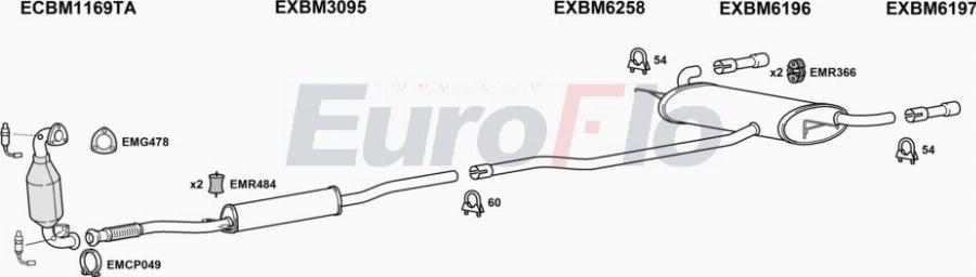 EuroFlo MIPAC16 4018 - Система випуску ОГ autocars.com.ua