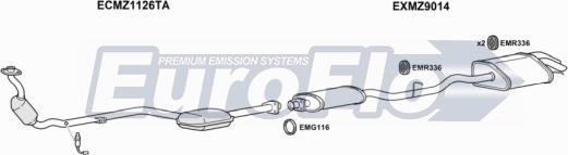 EuroFlo MZC1818 3004A - Система випуску ОГ autocars.com.ua