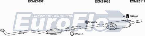 EuroFlo MZSLK223 5001A - Система випуску ОГ autocars.com.ua