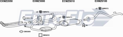 EuroFlo MZSPR23 7001A - Система випуску ОГ autocars.com.ua