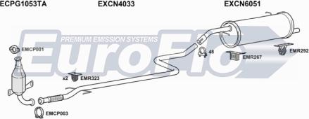 EuroFlo PG100714D 6001A - Система випуску ОГ autocars.com.ua