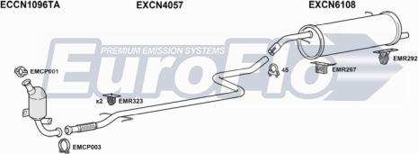 EuroFlo PG100714D 6001E - Система випуску ОГ autocars.com.ua