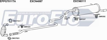 EuroFlo PG100716D 6001C - Система випуску ОГ autocars.com.ua