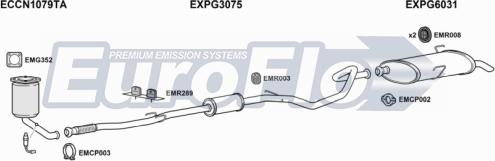 EuroFlo PG20614 3004 - Система випуску ОГ autocars.com.ua