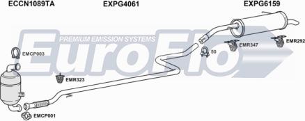 EuroFlo PG20716D 1001A - Система випуску ОГ autocars.com.ua