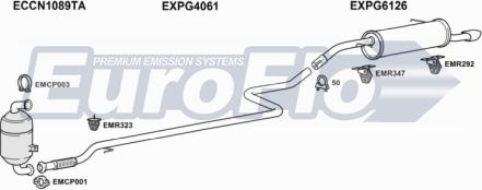 EuroFlo PG20716D 1001C - Система випуску ОГ autocars.com.ua