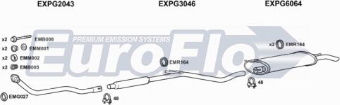 EuroFlo PG30516 2001 - Система випуску ОГ autocars.com.ua