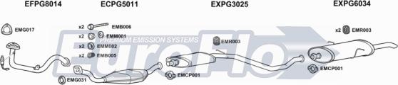 EuroFlo PG30616 3001A - Система випуску ОГ autocars.com.ua