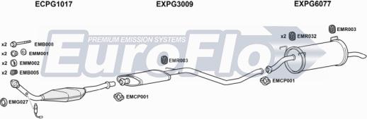 EuroFlo PG30620 2001 - Система випуску ОГ autocars.com.ua